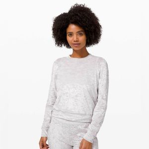 Lululemon Warm Down Crew Crushed Velvet